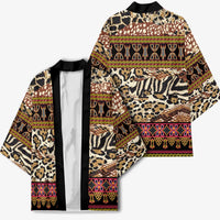 Cameroon Toghu Kimono Wild Animal Skins Seamless Pattern