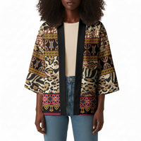 Cameroon Toghu Kimono Wild Animal Skins Seamless Pattern