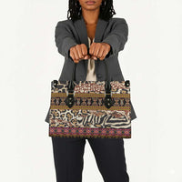 Cameroon Toghu Leather Bag Wild Animal Skins Seamless Pattern