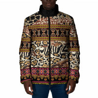 Cameroon Toghu Padded Jacket Wild Animal Skins Seamless Pattern