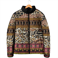 Cameroon Toghu Padded Jacket Wild Animal Skins Seamless Pattern