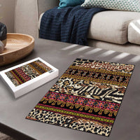 Cameroon Toghu Puzzle Wild Animal Skins Seamless Pattern