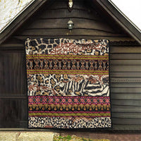 Cameroon Toghu Quilt Wild Animal Skins Seamless Pattern