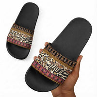 Cameroon Toghu Slide Sandals Wild Animal Skins Seamless Pattern