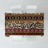 Cameroon Toghu Tablecloth Wild Animal Skins Seamless Pattern