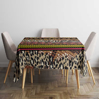 Cameroon Toghu Tablecloth Wild Animal Skins Seamless Pattern