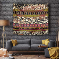 Cameroon Toghu Tapestry Wild Animal Skins Seamless Pattern