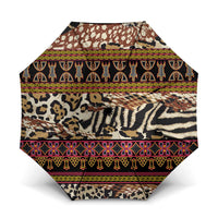 Cameroon Toghu Umbrella Wild Animal Skins Seamless Pattern