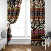 Cameroon Toghu Window Curtain Wild Animal Skins Seamless Pattern