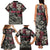 Personalized Japanese Kitsune Mask Family Matching Tank Maxi Dress and Hawaiian Shirt With Polynesian Arty Style - Wonder Print Shop