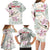 Personalized Japanese Shirasagi Bird Family Matching Long Sleeve Bodycon Dress and Hawaiian Shirt Sakura and Hibiscus Polynesian Pattern LT9 - Wonder Print Shop