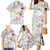 Personalized Japanese Shirasagi Bird Family Matching Mermaid Dress and Hawaiian Shirt Sakura and Hibiscus Polynesian Pattern LT9 - Wonder Print Shop