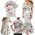 Personalized Japanese Shirasagi Bird Family Matching Mermaid Dress and Hawaiian Shirt Sakura and Hibiscus Polynesian Pattern LT9 - Wonder Print Shop