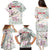 Personalized Japanese Shirasagi Bird Family Matching Puletasi and Hawaiian Shirt Sakura and Hibiscus Polynesian Pattern - Wonder Print Shop