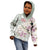 Personalized Japanese Shirasagi Bird Kid Hoodie Sakura and Hibiscus Polynesian Pattern - Wonder Print Shop