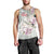 Personalized Japanese Shirasagi Bird Men Tank Top Sakura and Hibiscus Polynesian Pattern - Wonder Print Shop