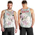 Personalized Japanese Shirasagi Bird Men Tank Top Sakura and Hibiscus Polynesian Pattern - Wonder Print Shop