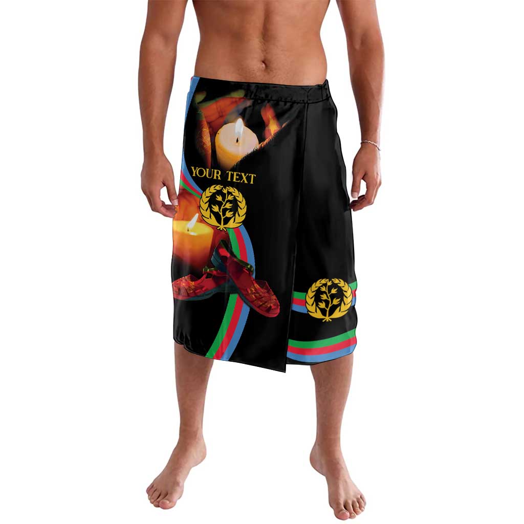 Black personalized graphic shorts with elastic waist and colorful side panel