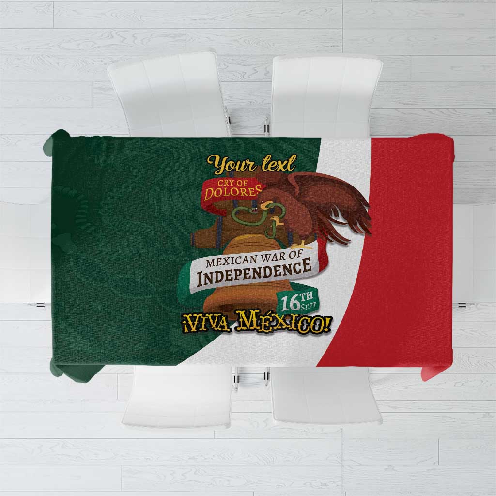 iViva Mexico Hidalgos Bell Personalized Tablecloth Mexican Independence Day Fiesta - Wonder Print Shop