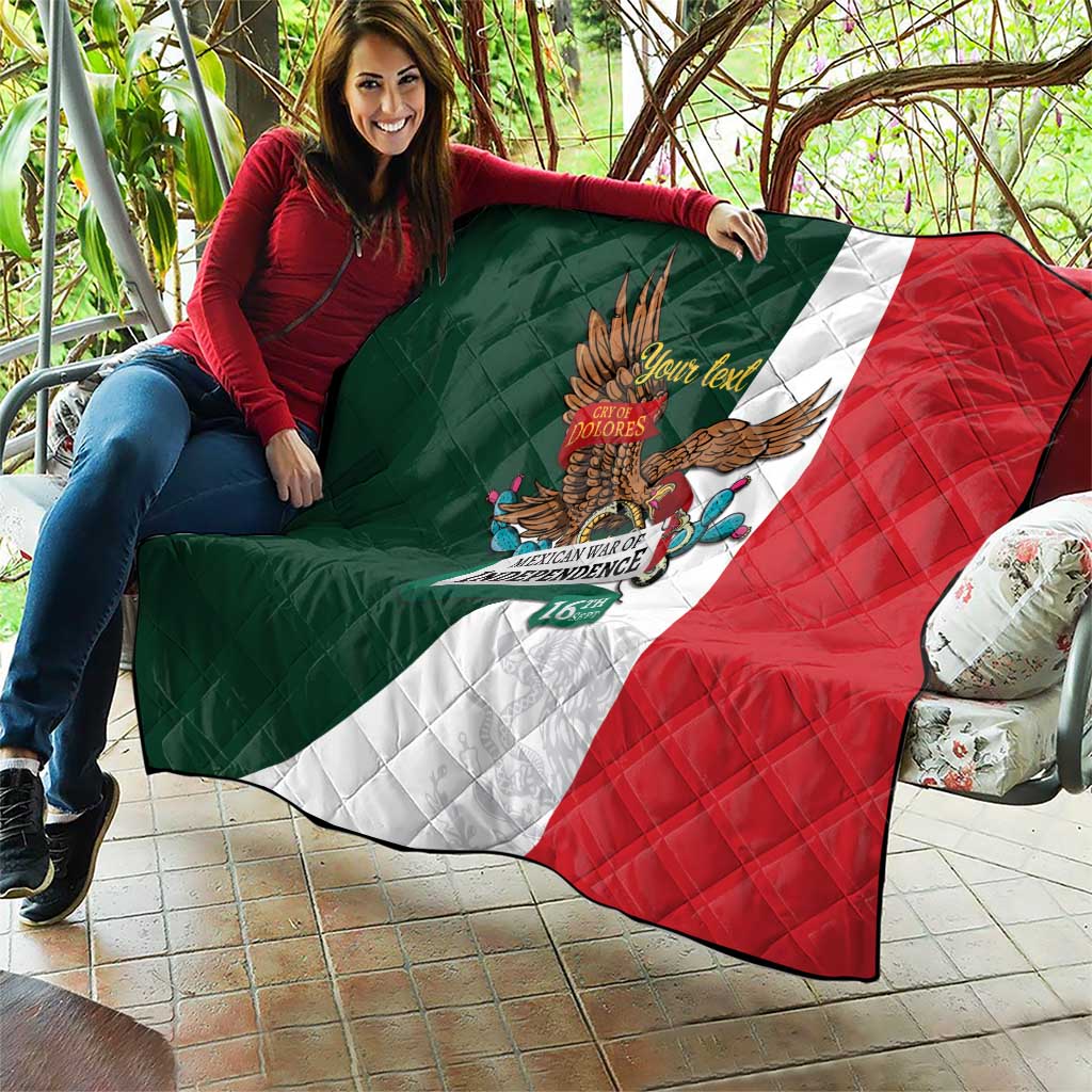 iViva Mexico Eagle Personalized Quilt Mexican Independence Day Fiesta - Wonder Print Shop