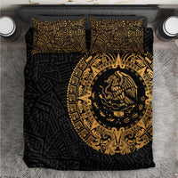 Mexican Aztec Bedding Set Golden Coat of Arm - Wonder Print Shop