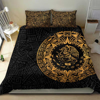 Mexican Aztec Bedding Set Golden Coat of Arm - Wonder Print Shop