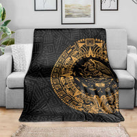 Mexican Aztec Blanket Golden Coat of Arm - Wonder Print Shop