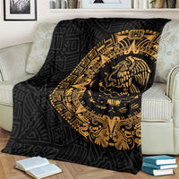 Mexican Aztec Blanket Golden Coat of Arm - Wonder Print Shop