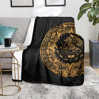 Mexican Aztec Blanket Golden Coat of Arm - Wonder Print Shop