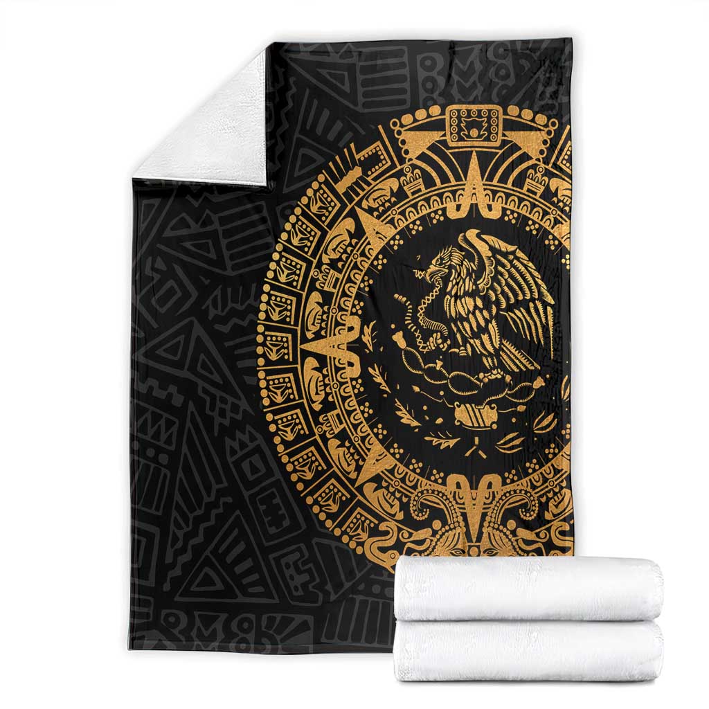 Mexican Aztec Blanket Golden Coat of Arm - Wonder Print Shop