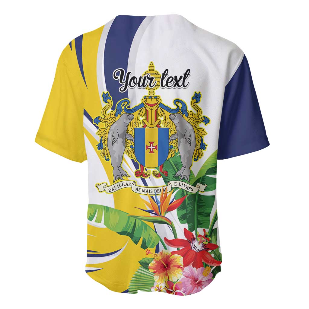 Madeira Pearl of the Atlantic Personalized Baseball Jersey - Wonder Print Shop