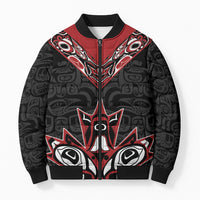 Canada Indigenous Heritage Personalized Bomber Puffer Jacket First Nations Inuit Metis Pride