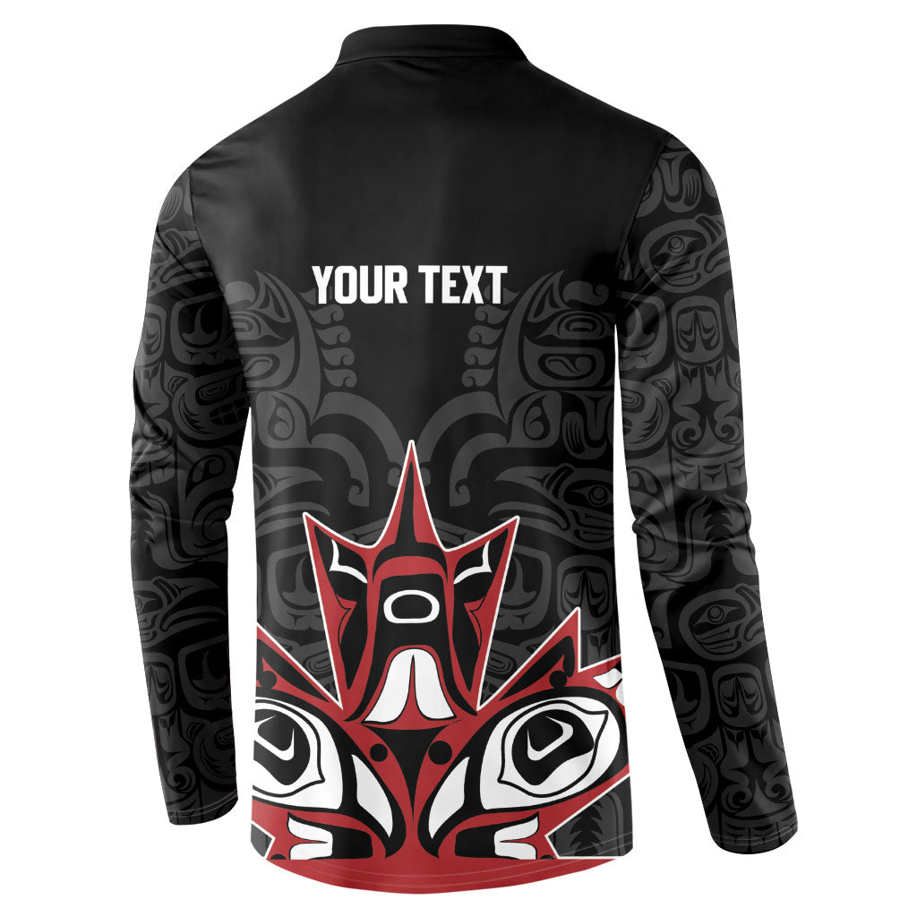 Canada Indigenous Heritage Personalized Button Sweatshirt First Nations Inuit Metis Pride