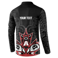 Canada Indigenous Heritage Personalized Button Sweatshirt First Nations Inuit Metis Pride