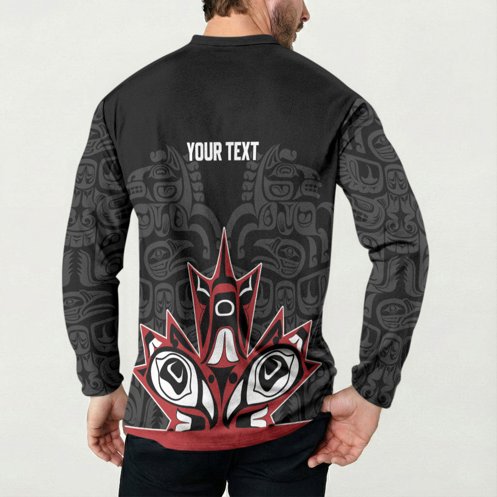 Canada Indigenous Heritage Personalized Button Sweatshirt First Nations Inuit Metis Pride
