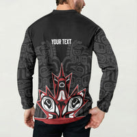 Canada Indigenous Heritage Personalized Button Sweatshirt First Nations Inuit Metis Pride