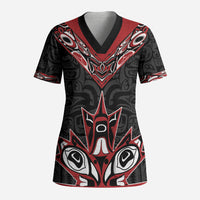Canada Indigenous Heritage Personalized Scrub Top First Nations Inuit Metis Pride