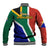 South Africa Springboks Baseball Jacket with Kente Pattern and South African Flag LT9 - Wonder Print Shop