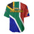 South Africa Springboks Baseball Jersey with Kente Pattern and South African Flag LT9 - Wonder Print Shop