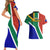 South Africa Springboks Couples Matching Short Sleeve Bodycon Dress and Hawaiian Shirt with Kente Pattern and South African Flag LT9 - Wonder Print Shop