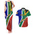 South Africa Springboks Couples Matching Tank Maxi Dress And Hawaiian Shirt with Kente Pattern and South African Flag LT9 - Wonder Print Shop