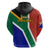 South Africa Springboks Hoodie with Kente Pattern and South African Flag - Wonder Print Shop