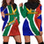 South Africa Springboks Hoodie Dress with Kente Pattern and South African Flag - Wonder Print Shop