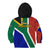 South Africa Springboks Kid Hoodie with Kente Pattern and South African Flag - Wonder Print Shop