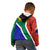 South Africa Springboks Kid Hoodie with Kente Pattern and South African Flag - Wonder Print Shop