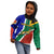 South Africa Springboks Kid Hoodie with Kente Pattern and South African Flag - Wonder Print Shop