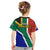 South Africa Springboks Kid T Shirt with Kente Pattern and South African Flag - Wonder Print Shop