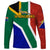 South Africa Springboks Long Sleeve Shirt with Kente Pattern and South African Flag - Wonder Print Shop