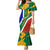 South Africa Springboks Mermaid Dress with Kente Pattern and South African Flag - Wonder Print Shop