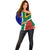 South Africa Springboks Off Shoulder Sweater with Kente Pattern and South African Flag - Wonder Print Shop